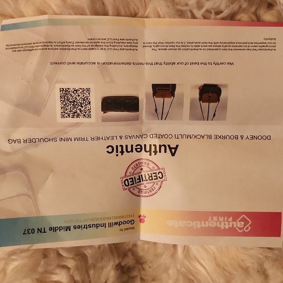 Vintage Dooney & Bourke  Gray/Tan/Multicolor Signature Coated Canvas Small Bag - Picture 12 of 13